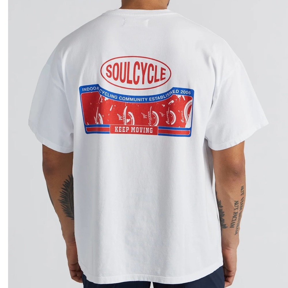 SoulCycle New Ruby Keep Moving Graphic
Tee